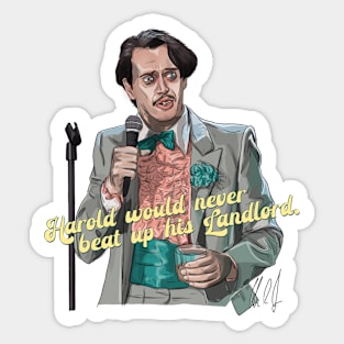 Wedding Singer: Beat Up His Landlord Sticker